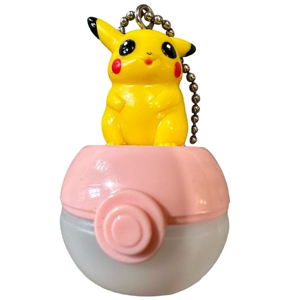 Vintage Pokemon Pikachu Bubble Keychain Figure